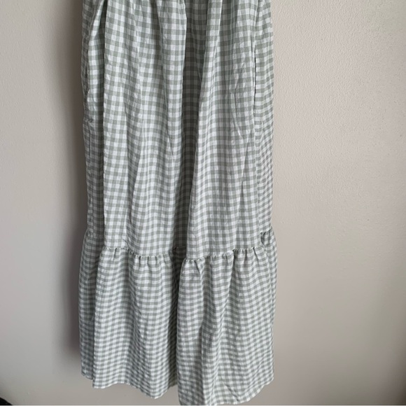 Petal & Pup Green Gingham Maxi Dress - Picture 4 of 10
